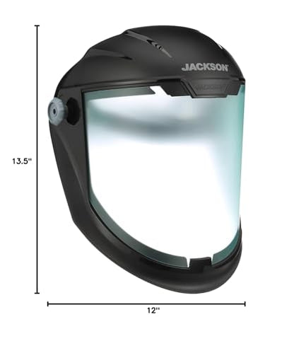 Jackson Safety Maxview Face Shield, Anti-Fog Clear Tint for Work ANSI Z87.1 - style: Anti-fog