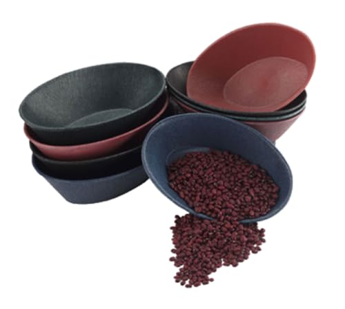 H.S. Inc HS1011-PK Small Oval Serving Basket, 9" x 5-1/2" x 2", Microwaveable and Dishwasher Safe, Polyethylene, Paprika Style, Ideal for Restaurants and Appetizers, Pack of 24