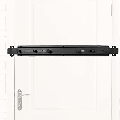 Sihnman Door Bar Lock - Patented Door Barricade Security Bar - Home Safety Improvement, Door Reinforcement, Childproof, Break-in Prevention - Premium Grade Steel Door Mount for 26''-37'' Wide Doors - color: Black