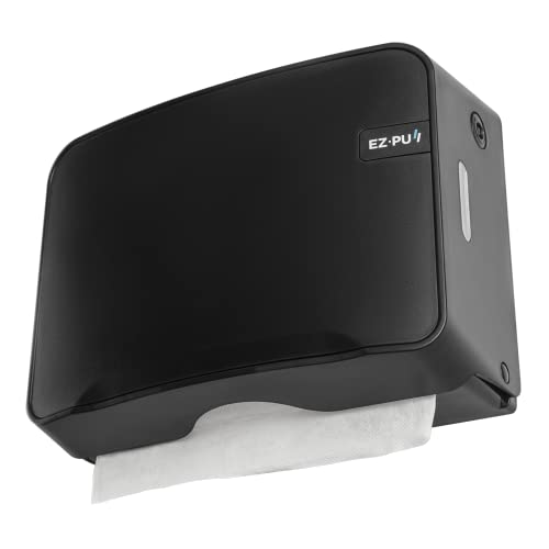 EZbrnd Wall Mount MULTIFOLD Paper Towel Dispenser for Kitchen/Bathroom/Office/RV/Airbnb, Black, 3200B-EZ - style: Mini Black