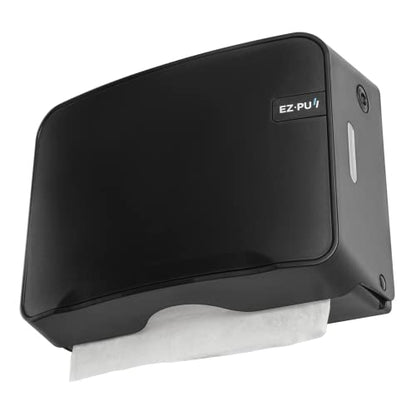 EZbrnd Wall Mount MULTIFOLD Paper Towel Dispenser for Kitchen/Bathroom/Office/RV/Airbnb, Black, 3200B-EZ - style: Mini Black