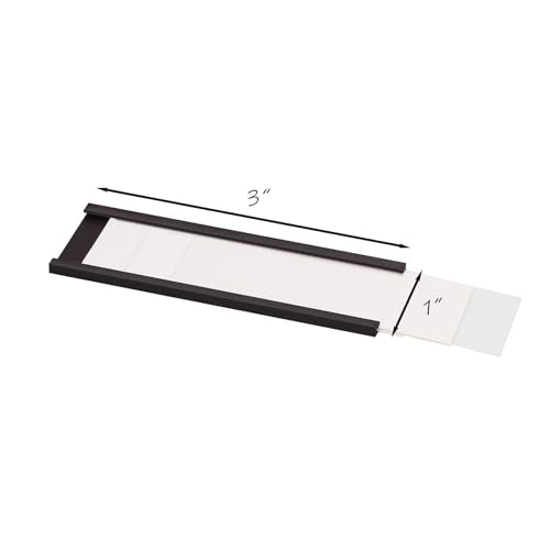 Realth C Channel Magnetic Label Holders 70 Pack 1'' x 3'' for Metal Racks and Shelves - size: 1'' x 3'', style: 70 Pack