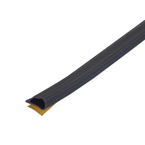 Premium Silicone Rubber Gasket Seal for Doors and Windows, Highly Durable & Flexible in Extreme Temperatures, for Indoor/Outdoor Use, No Tools or Adhesive Needed (Black, 1/2" x 20')