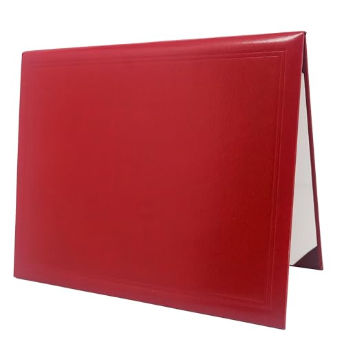GraduationMall 11"x14" Smooth Padded Diploma Cover Certificate Holder Red - color: Red