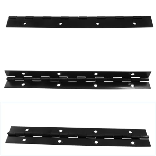 2Pcs 8 Inch Heavy Duty Piano Hinges, Black - size: 8 Inch