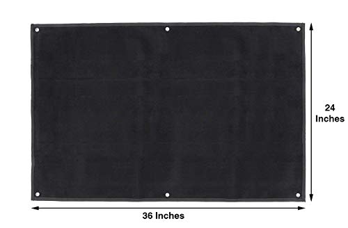Tactical Patch Display Holder Panel Board for Military Army Morale Hook and Loop Emblems, 24 Inches x 36 Inches, No Patches Included - color: Patch Board, Black - Medium