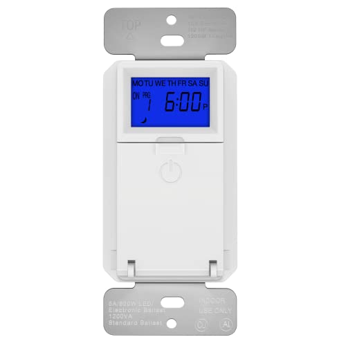 TOPGREENER Programmable Digital Astronomic Timer Switch, Neutral, UL Listed - color: White, size: New Version