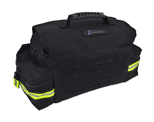 Lightning X Small Medic First Responder EMT Trauma Bag Stocked First Aid Trauma Fill Kit A Stealth Black - color: Stealth Black