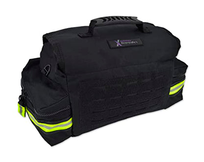 Lightning X Small Medic First Responder EMT Trauma Bag Stocked First Aid Trauma Fill Kit A Stealth Black - color: Stealth Black