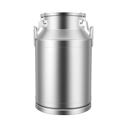 Large Liquid Container Storage, Bucket Rice Cereal Airtight Canister Container,Stainless Steel Milk Bucket With Sealing Lid and Carry Handle,for Wine, Oil Storage Transport (40L/10.6 Gal) - size: 40L/10.6 Gal