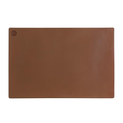 New Star Foodservice 12" x 18" Brown Polyethylene Cutting Board - color: Brown, size: 18"L x 12"W
