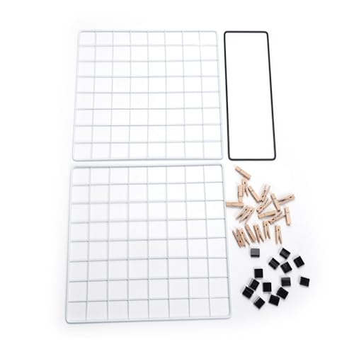 Photo Display Rack, Note Display Rack, Double-sided Photo Metal Rack, Suitable for Use As a Home Desk Photo Organizer, With 20 Wooden Clips, White - color: White