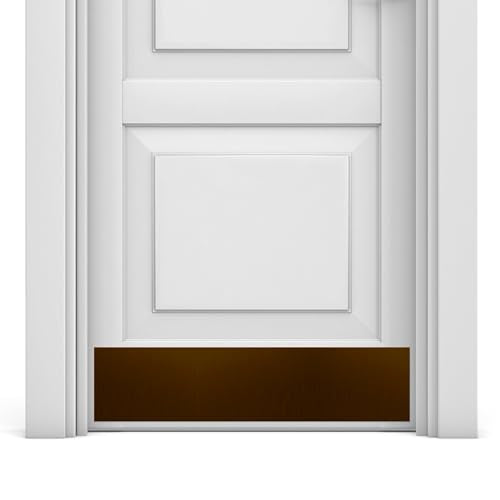 Deck the Door Decor | Door Kick Plate - Anodized Aluminum – Screw Mount – Satin Black, Satin Nickel, Shiny Brass & Oil Rubbed Bronze Finish – Many Sizes (6x30", Oil Rubbed Bronze) - color: Oil Rubbed Bronze, size: 6x30"