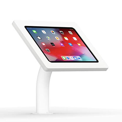 VidaMount White Enclosure and Fixed Neck Wall/Table Surface Mount [Bundle] Compatible with iPad Pro 11" (1st Gen) & Air 10.9" (4th Gen) - color: White, size: iPad Pro 11" (1st Gen) & Air 10.9" (4th Gen)