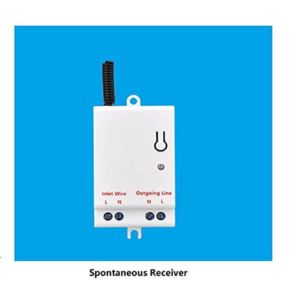 Wireless Controller Switch & Receiver Module Kit Max 100M Open Space IP54 Waterproof for Light Doors