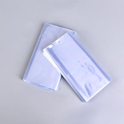 Heat Shrink Wrap Bags 100Pcs 9x14 Inches Professional Grade PVC Heat Shrink Wrap is Used to Store Wrap Embellished, Gift Baskets, Shoes, Jars, Industrial Grade Shrink Wrap Bags Transparent - size: 9x14 Inch