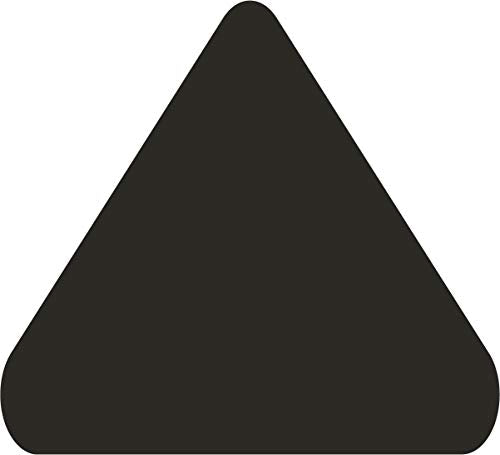 5S Location Marking Arrowhead - Adhesive Laminated Triangle Shaped Floor Marker by Graphical Warehouse - Rounded Corners (Pack of 25) (3.5x3.5x3.5", Black) - color: Black, size: 3.5x3.5x3.5"