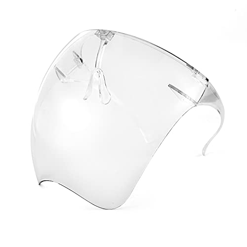 FEISEDY Full Face Shield Sunglasses – Anti-Fog UV400 Mirror Visor - color: 008 Clear Frame