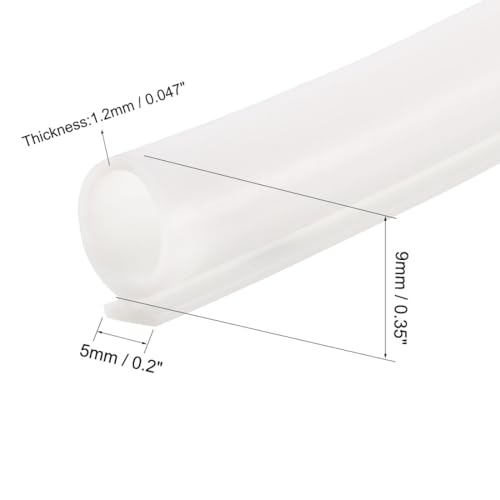 uxcell T-Slot Mount Window Weatherstrip Seal 9mm Bulb Bubble for 5mm Slot 3 Meters Long White - color: White, size: 3m
