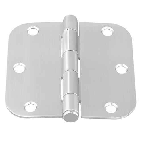KEILEOHO 12 Pack 3.5 Inch Stainless Steel Door Hinges, Heavy Duty Brushed Nickel Door Hinges, Non-Removable Pin, for Home and Commercial Use