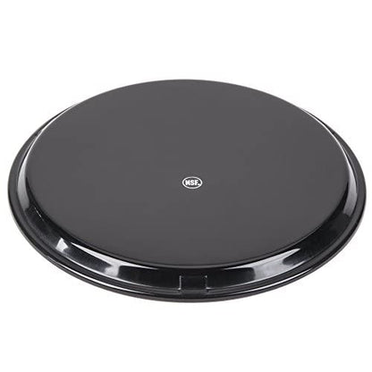 TrueCraftware- 11" Round Non-Slip Serving Trays Black Set of 2- Restaurant Serving Tray Rubber Lined Serving Tray Serving Coffee Appetizer Breakfast Perfect for Kitchen Café Hotel and Restaurants - color: Set of 2, size: 11 Inch