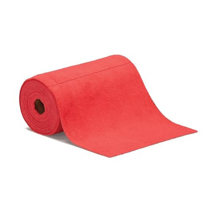 PIG ShopReady Microfiber Wipers| Durable Low-Lint Microfiber Rags | 50 per Roll | 12" W x 12" L | Red | PM50821-RD - color: Red
