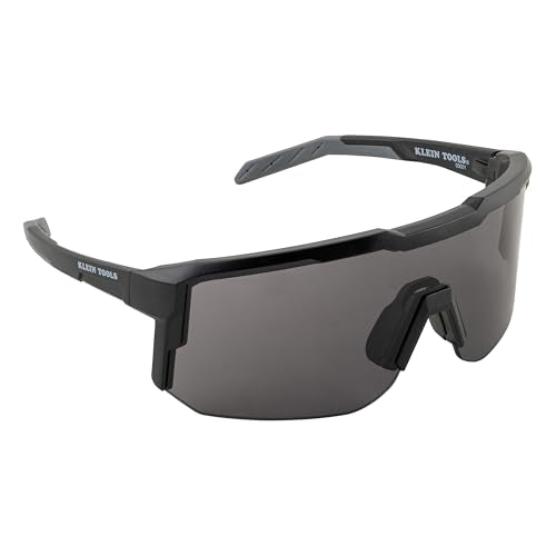 KLEIN TOOLS Blade Safety Glasses, ANSI Z87.1+, Anti-Fog/Scratch-Resistant,99.9% UV Protection, Class-1 Clarity Lens - color: Shaded Gray