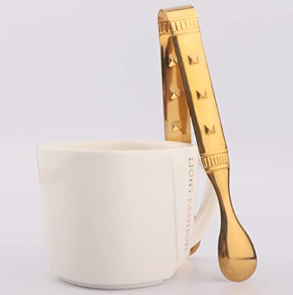 6-Pieces 6 Inch Gold Mini Tongs for Appetizers, Gold Serving Utensils for Serving Appetizers, Ice, Sugar - color: Gold