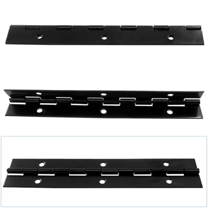 2Pcs 6 Inch Heavy Duty Piano Hinges, Black - size: 6 Inch