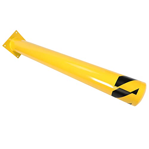 Kojem (4Pcs) 42 inch Steel Safety Bollard Parking Barrier Post Safety - size: 4 Pcs