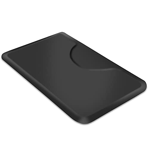Saloniture 3 ft. x 5 ft. Salon & Barber Shop Chair Anti-Fatigue Floor Mat - Black Rectangle - 7/8 in. Thick - size: 7/8" Thick Black
