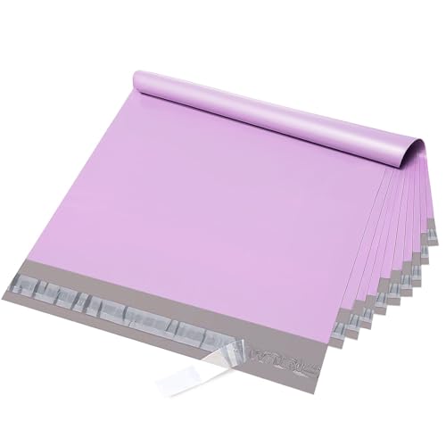 Fuxury Large Poly Mailers 24x24" 50 Pcs,Shipping Bags for Clothing,Purple - color: Light Purple, size: 24x24" 50pcs