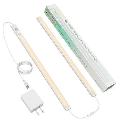 USB Plug-in Motion Sensor Light, ON/Night/Day Modes, Bright&Dimmable - color: Warm White, size: 2-Bar