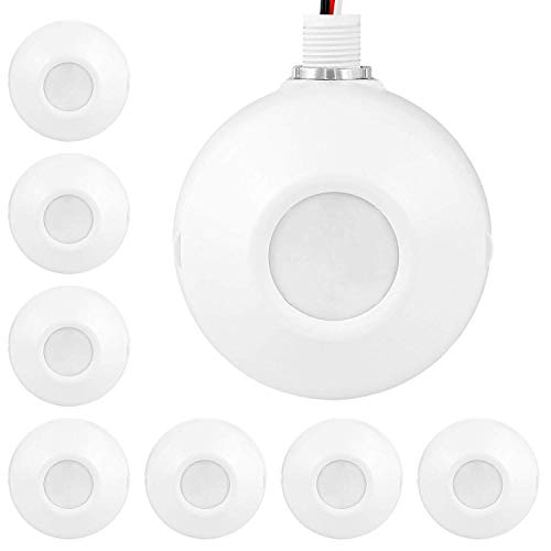 ENERLITES High Bay 360 Degree Ceiling Occupancy Motion Sensor, White, 8Pack - size: 8 Pack