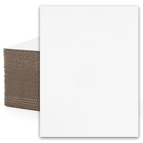 Mat Board Center, 50 Pack 12x16 Inch Corrugated Cardboard Sheets - color: 50 Pack, size: 12x16