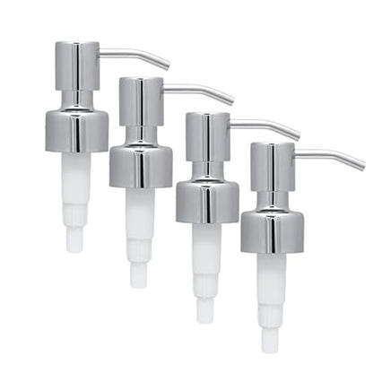 Replacement Soap & Lotion Pumps for Bottles, Chrome, 4-Pack - color: Chrome, size: 4 Pack
