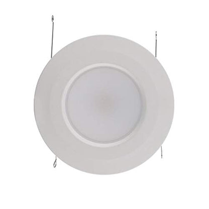 Commercial Electric 5/6 in. Matte White Integrated LED Recessed Trim 5-Ways (12-Pack)