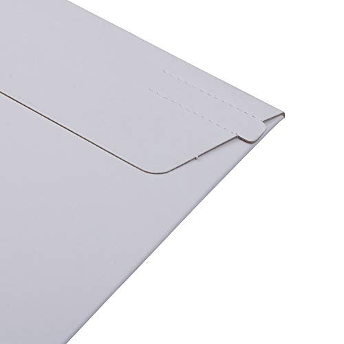 JAM PAPER Stay-Flat Photo Mailer Envelopes with Peel & Seal Closure - 17 x 21 - White - Sold Individually - color: 17" X 21", size: Sold Individually