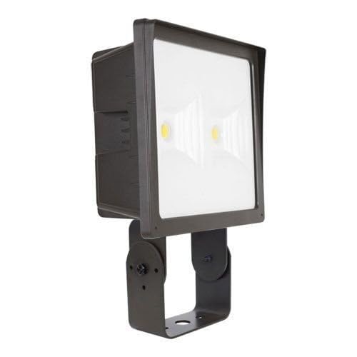 ELCO Lighting EFL70L50WF Wide Large Floodlight, 11" Height, 13" Length, 5.5" Width, 120V, 70W, Bronze