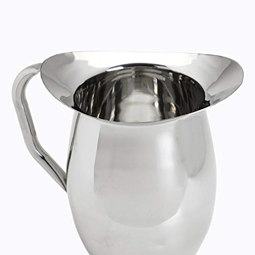 Update International (BP-3) Stainless Steel Bell Pitcher, 3 quart capacity, Stainless Steel - size: 96 Ounces, style: Pitcher