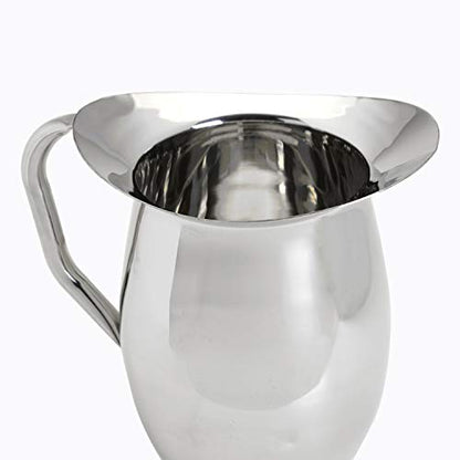 Update International (BP-3) Stainless Steel Bell Pitcher, 3 quart capacity, Stainless Steel - size: 96 Ounces, style: Pitcher