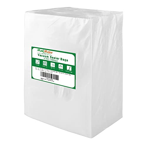 MakMeFre 100 Pint 6x10Inch Vacuum Sealer Bags for Food Storage - size: (100Count)Pint6x10