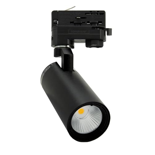 UPO 4-LED Track Lighting kit,Super Bright 12W 3000lm/3000K 24°Beam,Ceiling Spot Lighting for Kitchen, Living Room, Bedroom, Adjustable Track Head Easy Installation, LED Bulbs Included, Black - color: 3000k black