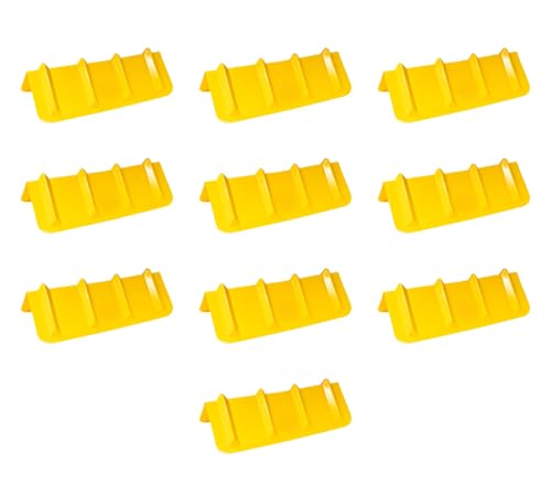 Mytee Products 10 Pack 8"x8"x36" Yellow Flatbed Corner Protector - V Shaped Edge Guard for Tie-Down Winch & Ratchet Straps - Plastic Corner Protector for Flatbed Trailer Cargo Load - color: Yellow, size: 10 - Pack