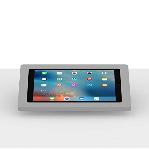 VidaMount Light Grey Enclosure and Fixed Tilted 15° Desk/Surface Mount [Bundle] Compatible with iPad Pro 12.9" (1st/2nd Gen) - color: Light Grey, size: iPad Pro 12.9" (1st/2nd Gen)