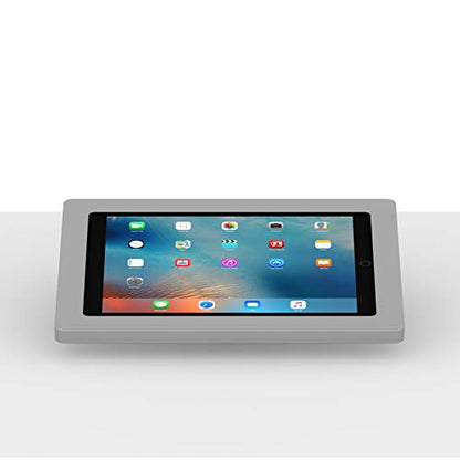 VidaMount Light Grey Enclosure and Fixed Tilted 15° Desk/Surface Mount [Bundle] Compatible with iPad Pro 12.9" (1st/2nd Gen) - color: Light Grey, size: iPad Pro 12.9" (1st/2nd Gen)