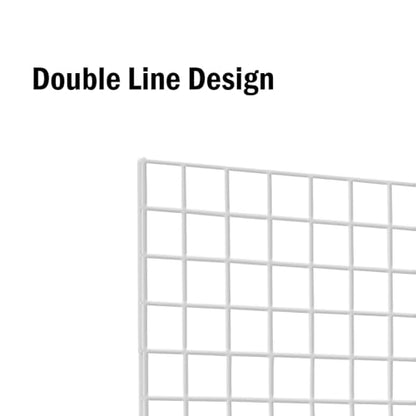 Commercial Grade Gridwall Panels – Heavy Duty Grid Panel for Any Retail Display, 2’ Width x 4’ Height, 3 Gridwall Panels Per Carton (White Finish) - color: White, size: 2'x4' (Pack of 3)