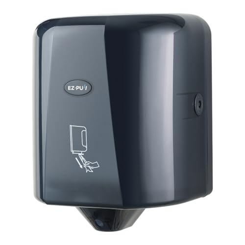 EZbrnd Wall Mount High Capacity Centerpull Paper Towel Dispenser for Commercial/Washroom/Office/FoodService, Pearl Black - style: Pearl Black