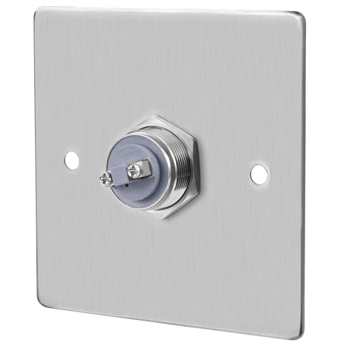 Push to Exit Button for Door Access Control Big Press Button Waterproof Stainless Steel Shell with Back Mounted Box NO/COM Output - color: 3.4''x3.4'' with Box