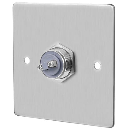 Push to Exit Button for Door Access Control Big Press Button Waterproof Stainless Steel Shell with Back Mounted Box NO/COM Output - color: 3.4''x3.4'' with Box
